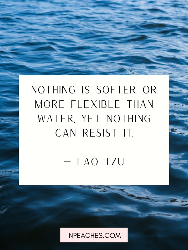 Inspirational water quotes and captions