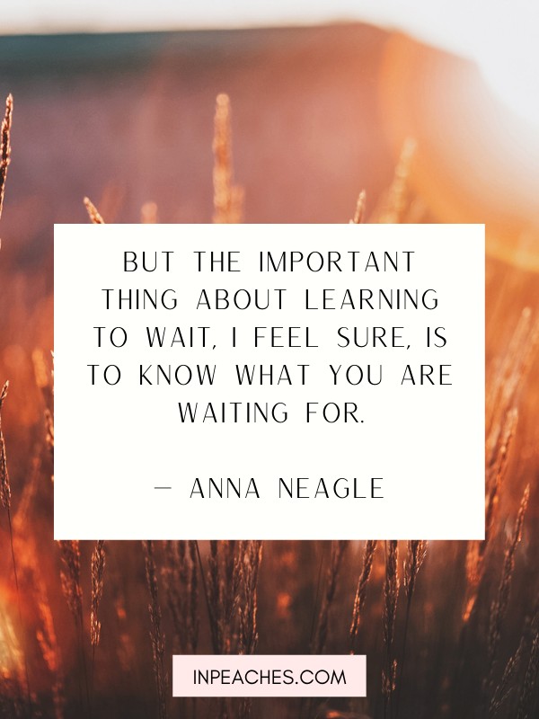 Inspiring waiting quites