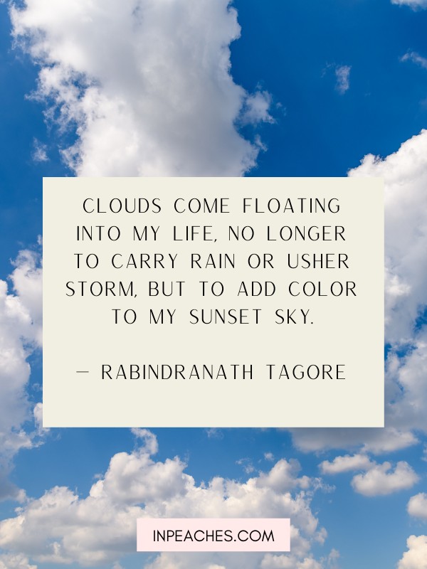 More sayings and quotes about clouds